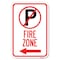 Signmission No Parking Symbol and Left Arrow Heavy-Gauge Aluminum Sign, 12" x 18", A-1218-24655 A-1218-24655 - alternate 1